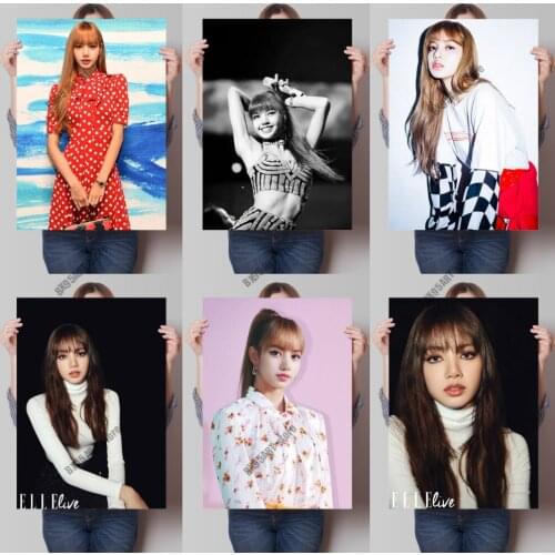 Lisa DIY Diamond Painting Korean Group Members Diamond Embroidery Full Mosaic Picture Cross Stitch Kits Room Decoration Gift