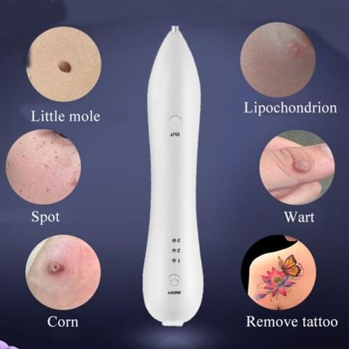 Dot Mole Removal Machine 3 Levels Rechargeable Freckle Freckle Dark Spot Corn Wart Remover Machine Face Skin Care Tools Beauty