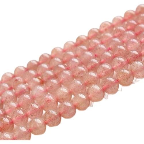 MADALENA SARARA AAAA /6mm/8mm/10mm Genuinel Natural Blue Crystal Beads Strand 18" For DIY Jewelry Making