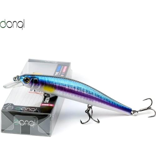 DONQL 1Pcs Minnow Fishing Lure 125mm 23.9g Wobbler Sinking Hard Baits Artificial 3D Eyes Crankbait Winter Fishing Tackle Lures