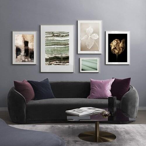 Elegant Flower Wall Art Aloe Plant Canvas Painting Veins Poster Abstract Posters And Prints Wall Pictures For Living Room Decor