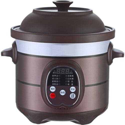 JQ-25E electric stew cooker household automatic smart soup pot purple sand stew pot ceramic electric casserole health porridge