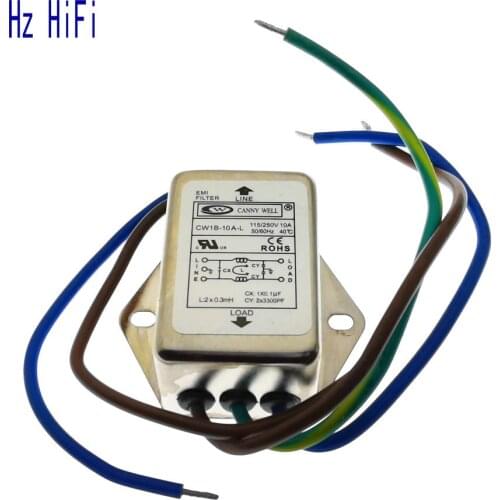 Power EMI Filter CW1B-10A-L 10A 115V 250V CW1B 50/60HZ