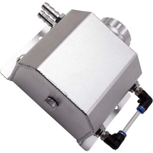 1L Radiator Coolant Overflow Bottle Polished Recovery Water Tank Universal Aluminum for Acura Integra 2000 2001 High Quality