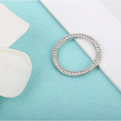 Fashion Crystal Rhinestone Decor Car Engine Start Key Ring Start Stop Ignition Button Sticky Ring