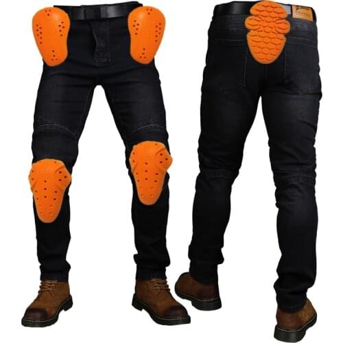 Motorcycle Racing pants Moto Jeans Motocross trousers Knee Protective trousers With 5 Anti-Fall Protective Gear