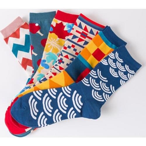 Margote Store 2021 Hot Harajuku Socks Men British Wind Socks Personality Couple Socks Cotton Long Socks