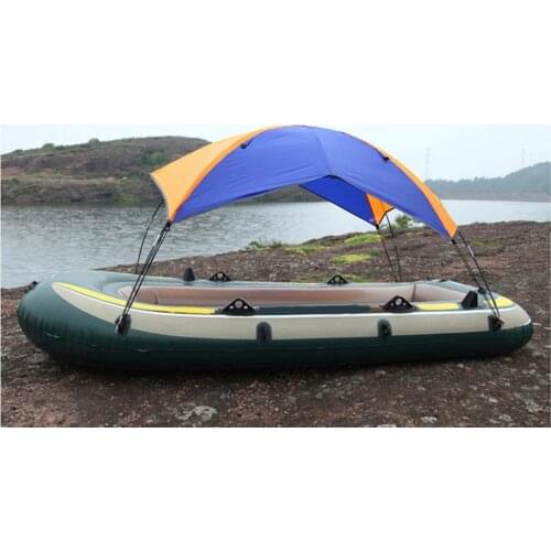 2-person Inflatable Boat Sun Shelter Awning Top Cover Fishing Tent Sun Shade for Marine Canoe Kayak Boat Dinght Accessories