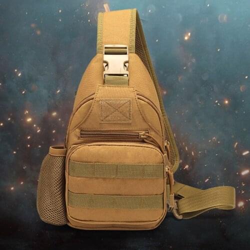 MNFT Military Chest Bag 600D Nylon Outdorr Water Bottle Multifunctional Bag for Camping Hiking Hunting,Fihsing