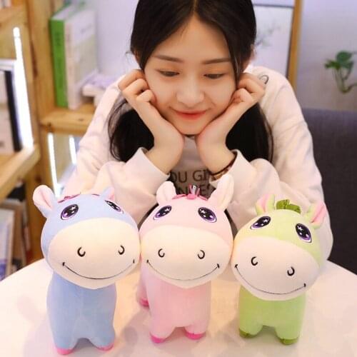New 1pc 25cm-60cm Small Cute Donkey Doll Plush Toy Soft Animal Stuffed Personal Cute Child Kid Girl Kawaii Birthday Gift