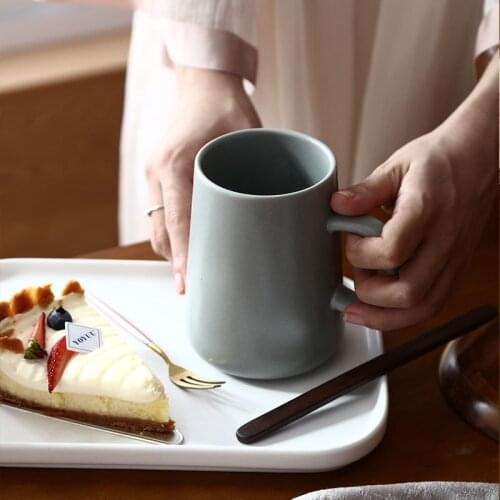 1pcs Nordic Style Simple Mug Creative Coffee Lovers Cup Home Office Water Cup Can Be Used for Drinking Milk, Coffee, Etc