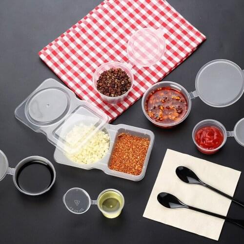 Transparent Case Seasoning Boxes Sauce Boxes Tomato Dressing Cases Cheese Packing Cases Fast Food Kitchen Utensils Sauce Ware