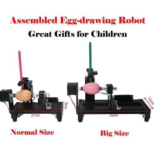 Assembled eggdraw eggbot egg-drawing robot drawing machine on egg and ball for education children 220V 110V