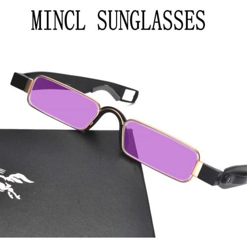 Vintage fold Square Sunglasses Men Sun Glasses Female Hip Hop Style Transparent Yellow Glasses Male Brand Designer FML