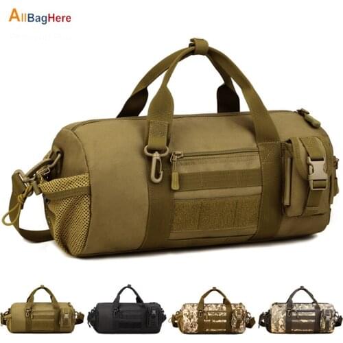 Tactical Handbag Men Outdoor Sport High Capacity Hiking Travel Bag Military Fashion Molle 10 Inch Tablet Crossbody Shoulder Bags