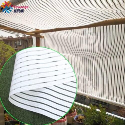 Tewango White Shade Screen 55% UV Block Warm Keeping Curtain Strip Film Plants Cover Outdoor Patio Scattering Shading Reflection