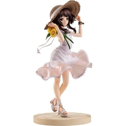 Pre-Sale Konosuba Megumin Sunflower Dress Model Gods Blessing On This Wonderful World Anime Figures Hand-Made Collectible Toy