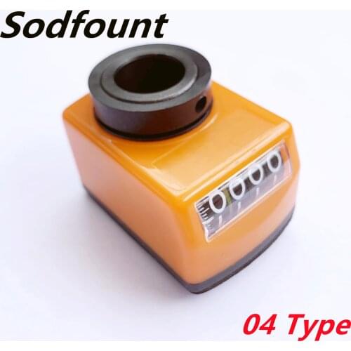 Vertical Clockwise 0-9999 Range 0412 type Digital Position Indicator for Lathe bore 14mm Position indicator Counter