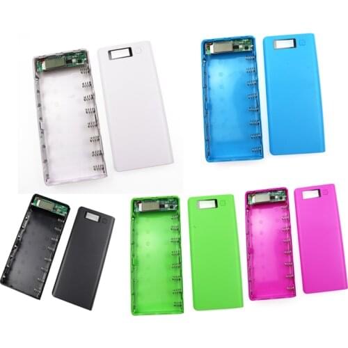 DIY 5V Dual USB 18650 Power Bank Battery Box Shell Mobile Phone Charger DIY Shell Case For iphone X Plus xiaomi huawei samsung