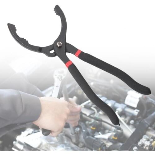 10/12 Inch Chrome Vanadium Alloy Steel Adjustable Oil Filter Wrench Removal Tool Auto Bicycle Clamp Oil Plate Multifunction Tool