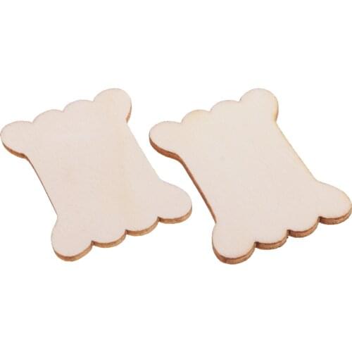20Pcs Unfinished Wood Floss Bobbins Thread Embroidery Cross Stitch Bobbins Card Thread Organizer