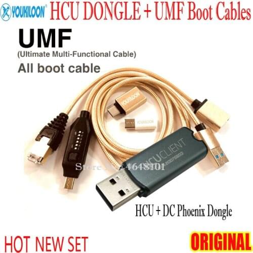 2020 NEW ORIGINAL HCU DONGLE / HCU + DC Phoenix Dongle universal repair tool HCU key + UMF BOOT CABLES