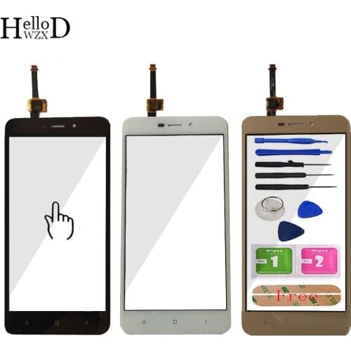 A+++ TouchGlass Front High For Xiaomi Redmi 4A Hongmi 5.0" Touch Screen Digitizer Glass Panel Lens Sensor Replace Adhesive
