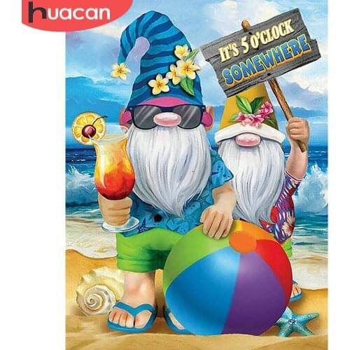 HUACAN Full Diamond Painting Christmas 5D DIY Diamond Mosaic Santa Claus Home Picture Rhinestones Sale