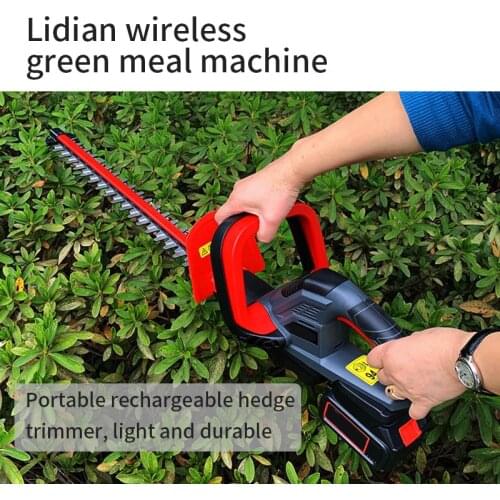 Household electric hedge trimmer lithium battery pruning machine pruning machine mowing grass cutting flowers and greening