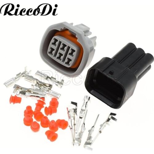 1-20Sets 6 Pin Super Aprillia CDI Accelerator Throttle Pedal Connector Male Female Plug for Infiniti Toyota C6S-194G 6189-0029