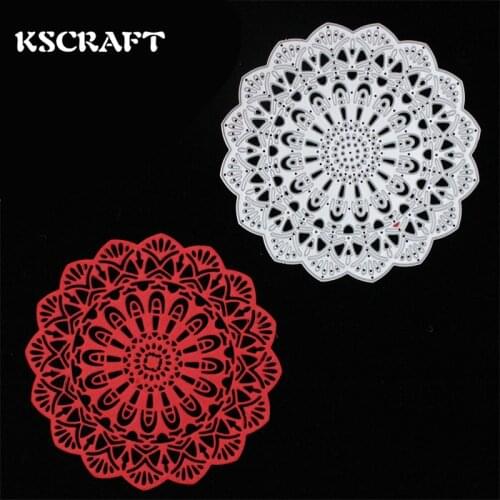 KSCRAFT New Flower Doily Metal Cutting Dies Stencils for DIY Scrapbooking/photo album Decorative Embossing DIY Paper Cards