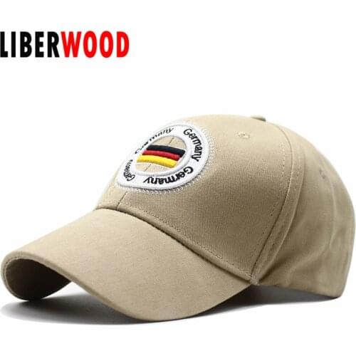 LIBERWOOD High quality Germany flag Hat cap cotton Deutschland German Baseball Cap dad hat men women casquette Gorras Strapback