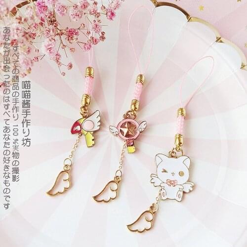 Cute Japanese Style Smart Phone Strap Lanyards for iPhone/Samsung/Xiaomi/Huawei Mobile Phone Strap Hang Rope Girls Phone Charm