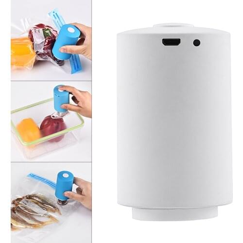 Mini Handheld Vacuum Sealer Machine Food Saver Pump with Vacuum Bags for Foods Preservation Packaging Storage