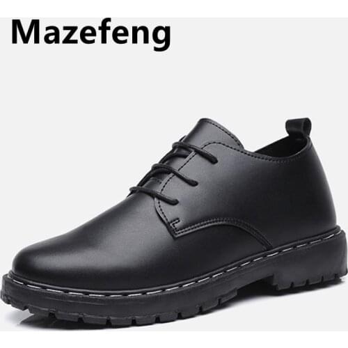 2021 Spring Autumn New Fashion Men Lace-up Leather Casual Shoes Trend Shoe Cool Loafers Flats Designer Shoes Men High Quality