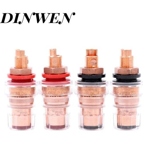 New CMC 858S-CUR High End Copper AMP Speaker Binding Post Audio Banana Plug Socket Terminal Connector For HIFI Audio DIY