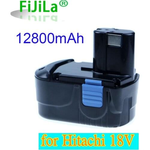 Rechargeable Battery 18V NI-MH 12800mAh for Hitachi Power Tool Screwdriver Drill: EB1820 EB1812 EB1830H EB1833X EB18B 322437