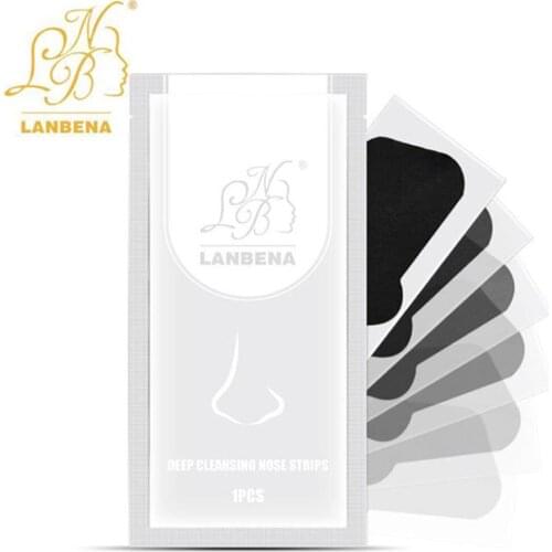 LANBENA 1Pcs Blackhead Remover Deep Cleansing Nose Strips Blackhead Remover Strips Purify Skin Nose Peel Off Mask