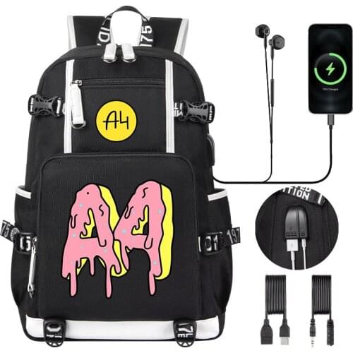 А4 мерч рюкзак 2021 new school Children Backpacks Merch A4 Lamba Print Boy Girl Book Bags Mens Women USB Charging Bags