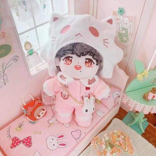 Dolls Replaceable Clothes Toy Baby Wear 20 Cm Cotton Plush Doll Clothes Dress-up Doll Humanoid Christmas Gifts