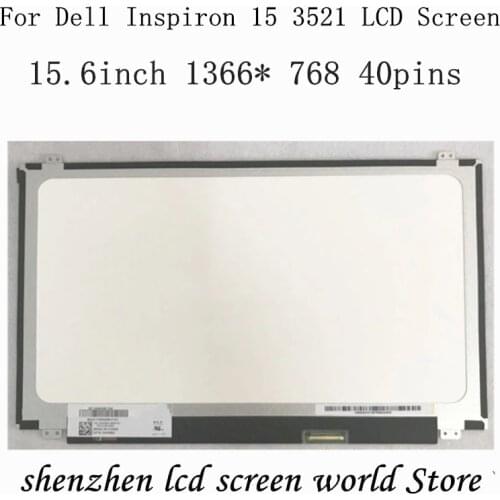 15.6" HD Slim LED LCD Screen For DELL Inspiron 15 3521 Slim Laptop Display free shipping 1366*768 40pins