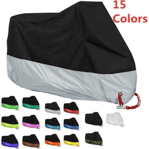Motorcycle Cover Universal Outdoor UV Protector Scooter All Season Waterproof Bike Rain Dustproof Cover M L XL 2XL 3XL 4XL 190T