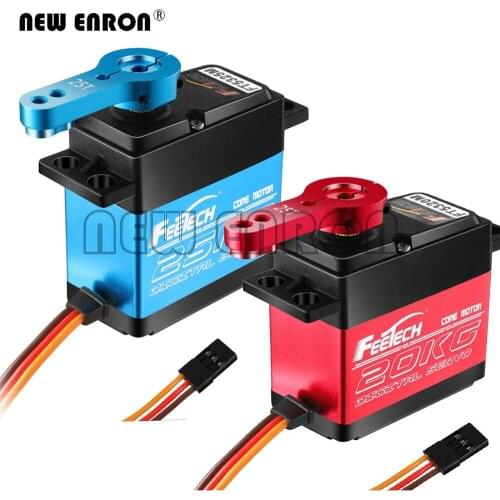 180 Degree Metal Gear 20KG/25KG Waterproof Servo High Large Torque Core Motor Servo Digital With 25T Arm for 1/8 1/10 RC Cars