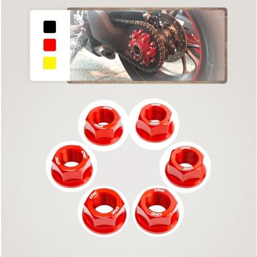 Motorcycle M10*1.0 Rear Sprocket Cover Nuts For Ducati Panigale 1199 1199S 1299 1299S 1098 1198 Panigale V2 V4 V4S 2020