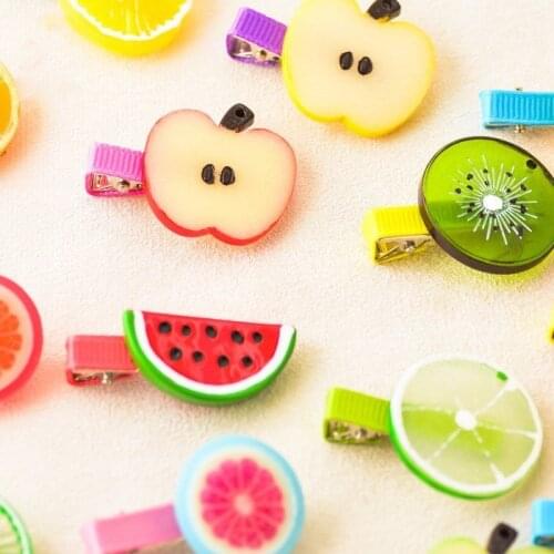 Fashion Girl Fruits Animals Hairpin Headwear Kids Barrettes Hair Clips Jewelry Snap Clips Children Hair Accessories