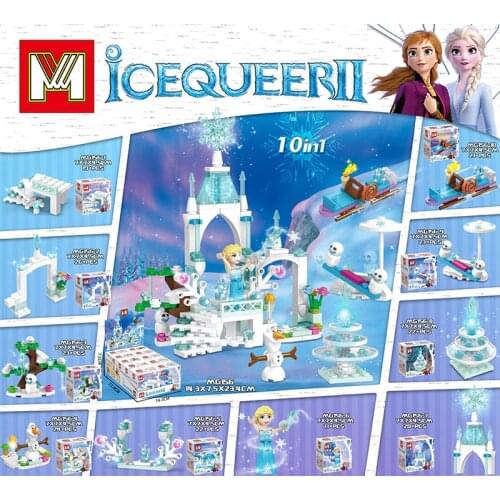 Building Blocks Girl Children Assembling Plug-in Building Blocks Princess Castle Kids Toys