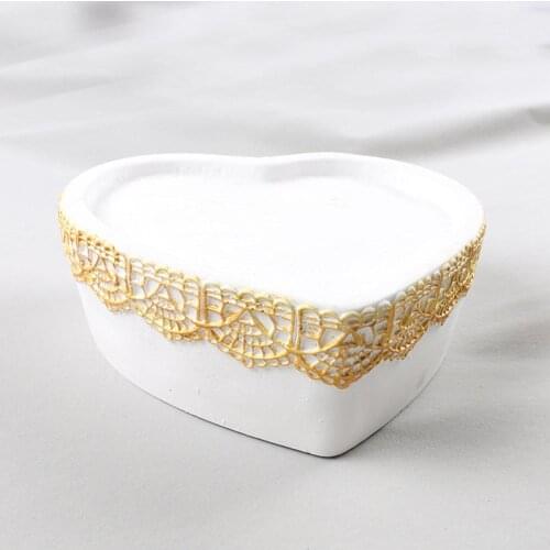 1184g Big Love Heart Lace Liquid Silicone Mold Handmade Soap Molds DIY Cake Decor Chocolate Candy Ice Pudding Mould Baking Tool
