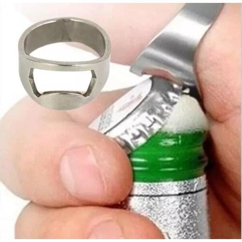 2000pcs Stainless Steel Finger Ring Bottle Opener Bar Beer tool Openers Mini 20mm 22mm