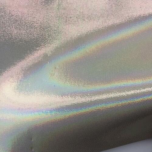 2019 new trend Artificial Holographic PU leather material