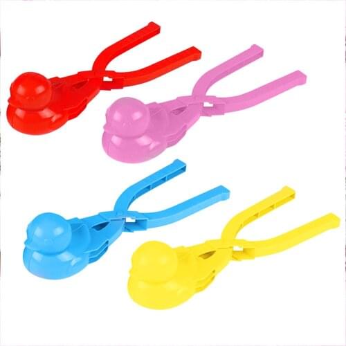 21 × 6 × 4cm Kid Snow Snowball Maker Clip Maker Animal Shaped Snow Sand Mold Tool Winter Kids 4pc Easy Snowballing Toy 2021New